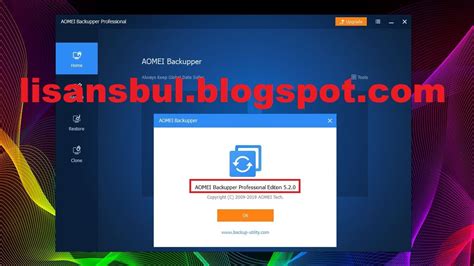 AOMEI Backupper Standard 6.0 Free Version
