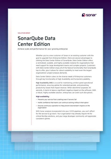 SonarQube Data Center Edition