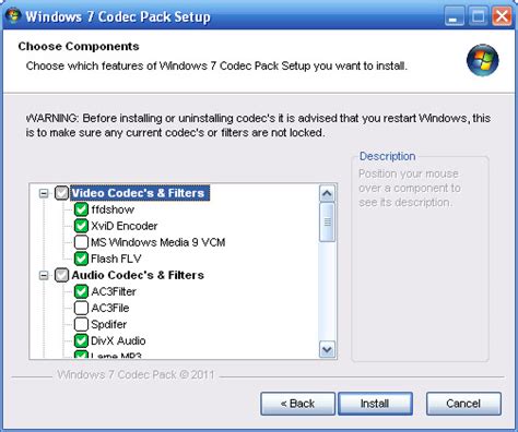 Windows 7 Codec Pack